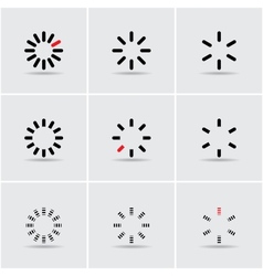 Display of waiting time Royalty Free Vector Image