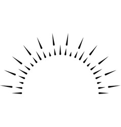 Vintage monochrome sun sunburst starburst Vector Image