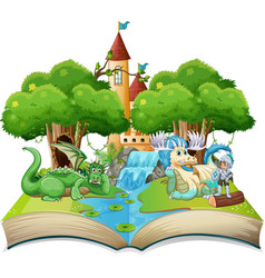 Crocodile Reading Book On White Background Vector Image