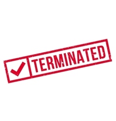 Terminated rubber stamp Royalty Free Vector Image