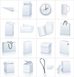 Business papers folder template paper Royalty Free Vector