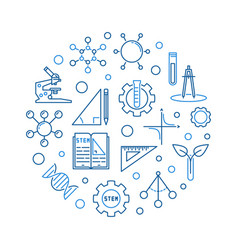 Science technology engineering and math Royalty Free Vector
