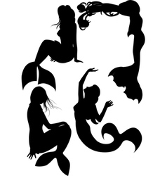 Download Mermaid Silhouette Vector Images Over 1 300