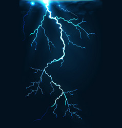 Best realistic lightning sign Royalty Free Vector Image