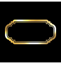 Gold frames simple golden style Royalty Free Vector Image