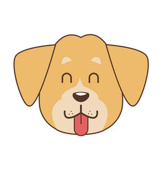 Dog head cartoon Royalty Free Vector Image - VectorStock