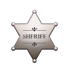 Shefiff Badge Star Set Royalty Free Vector Image