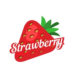 Logo icon design strawberry farm Royalty Free Vector Image