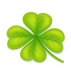 Luck and love poster with clover Royalty Free Vector Image