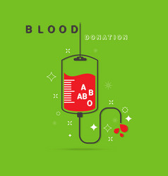 Logotype Blood Donation Royalty Free Vector Image