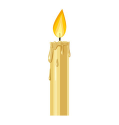 Thick candle icon cartoon style Royalty Free Vector Image