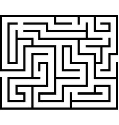 Rectangle maze isolated Royalty Free Vector Image