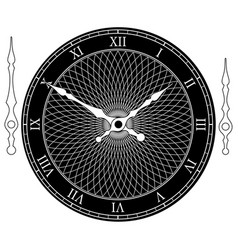 Vintage watch dial with arrows Royalty Free Vector Image