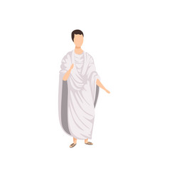 Ancient greek man cartoon Royalty Free Vector Image