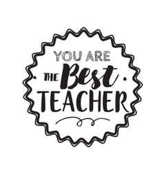 Happy teachers day typography Royalty Free Vector Image