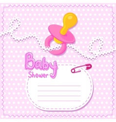 Baby shower invitation template Royalty Free Vector Image