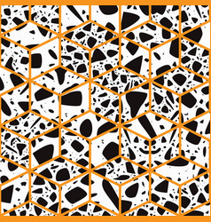 Terrazzo seamless pattern design Royalty Free Vector Image
