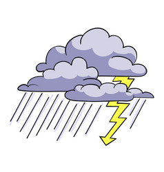 Cartoon, Rainstorm & Storm Vector Images (38)