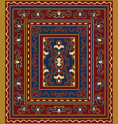 Blue template for carpet Royalty Free Vector Image
