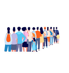 Crowd of Cartoon People Standing in Line Vector Images (over 310)