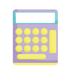 Simple calculator logo icon design template Vector Image
