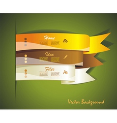 Show colorful ribbon promotional products design Vector Image