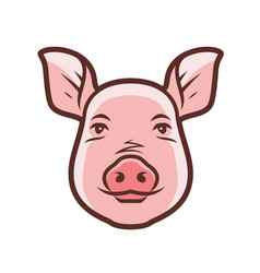 Pig logo Royalty Free Vector Image - VectorStock