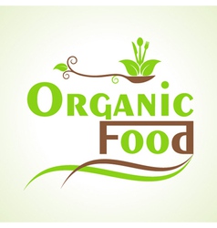 Organic food concept Royalty Free Vector Image