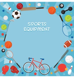 Sports colorful frame Royalty Free Vector Image