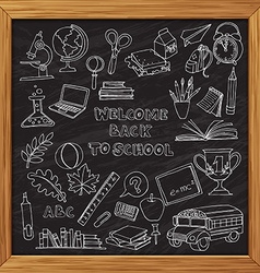 Welcome back to school card Royalty Free Vector Image