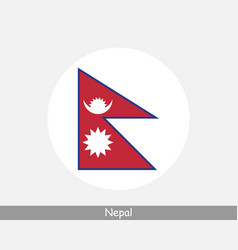 National flag of nepal with correct proportions Vector Image