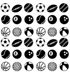 Sport balls background seamless Royalty Free Vector Image