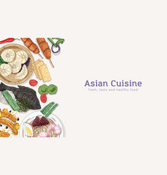 Banner Malaysian Food Vector Images 48
