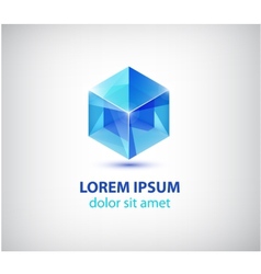 3d cube plus design Royalty Free Vector Image - VectorStock