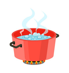 Cartoon home kitchen pot Royalty Free Vector Image