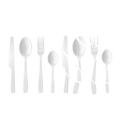 Plastic cutlery Royalty Free Vector Image - VectorStock