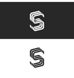Letter s 3d logo Royalty Free Vector Image - VectorStock