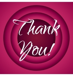 Thank you lettering greeting card royalty free vector image