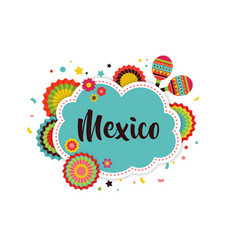 Mexican fiesta background banner Royalty Free Vector Image