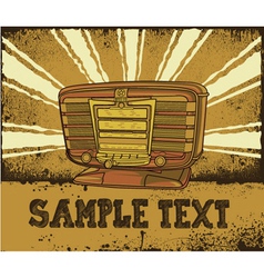 Retro splatter music background Royalty Free Vector Image