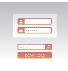 Login form Royalty Free Vector Image - VectorStock