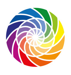 Color wheel or color circle with twelve colors Vector Image