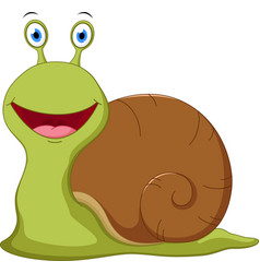 Happy snail cartoon Royalty Free Vector Image - VectorStock