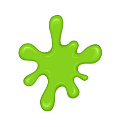 Green slime splash blot Royalty Free Vector Image