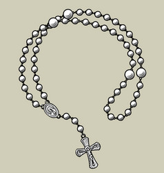 Religion File Vector Vintage design Cross Decor Print Silhouette Cut Design Vector. PRAYING HANDS with ROSARY doodle cuttable design