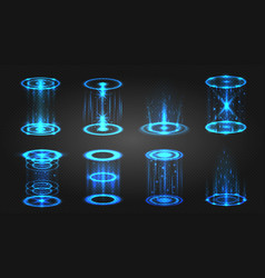 Teleport light effects Royalty Free Vector Image