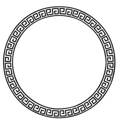 Ancient hellenic patterns in rings Royalty Free Vector Image