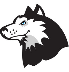 Huskie logo mascot Royalty Free Vector Image - VectorStock