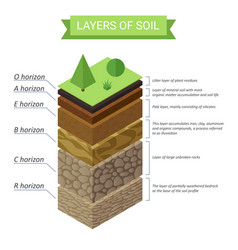 Soil layers set Royalty Free Vector Image - VectorStock