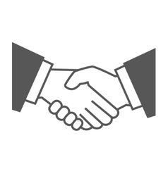 Handshake icon Royalty Free Vector Image - VectorStock